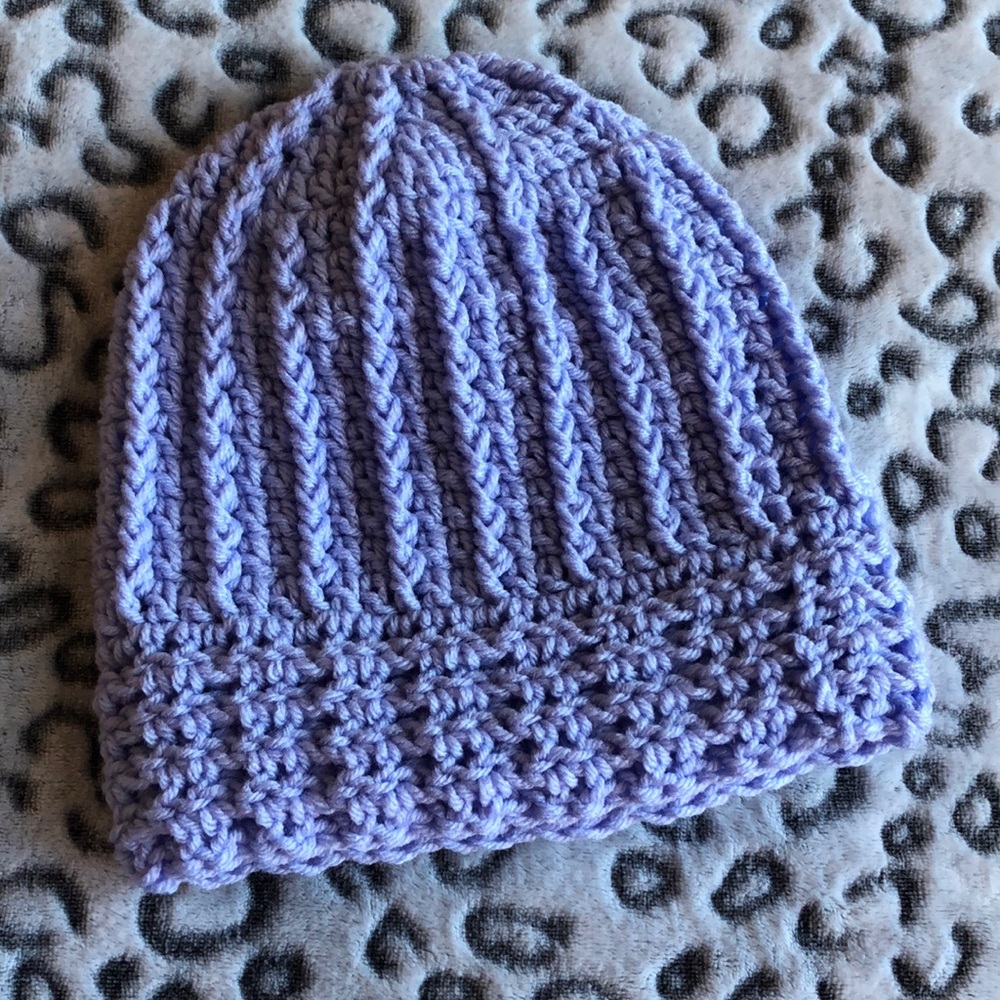 Handmade Lavender Beanie